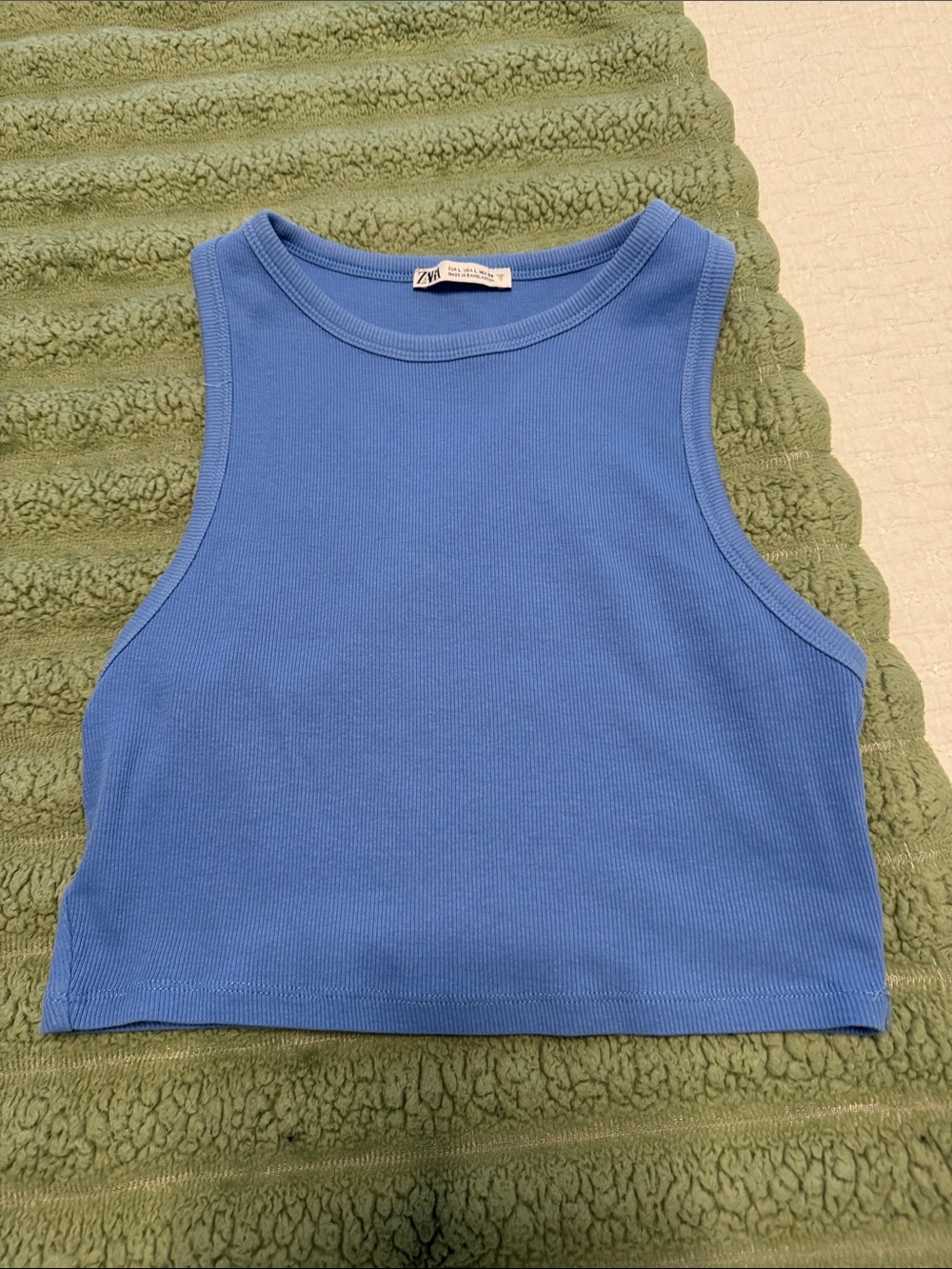 Zara Ribbed Crop Tank Top - Picture 4 of 6